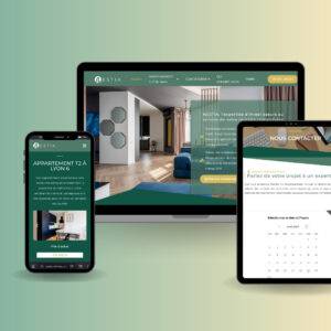 Portfolio - Site internet de Nestia (www.nestia.net) sur différents appareils en responsive, par AMCom (Alexis Magaud)